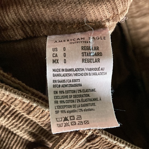 Brown corduroy retro flare pants - Picture 7 of 7